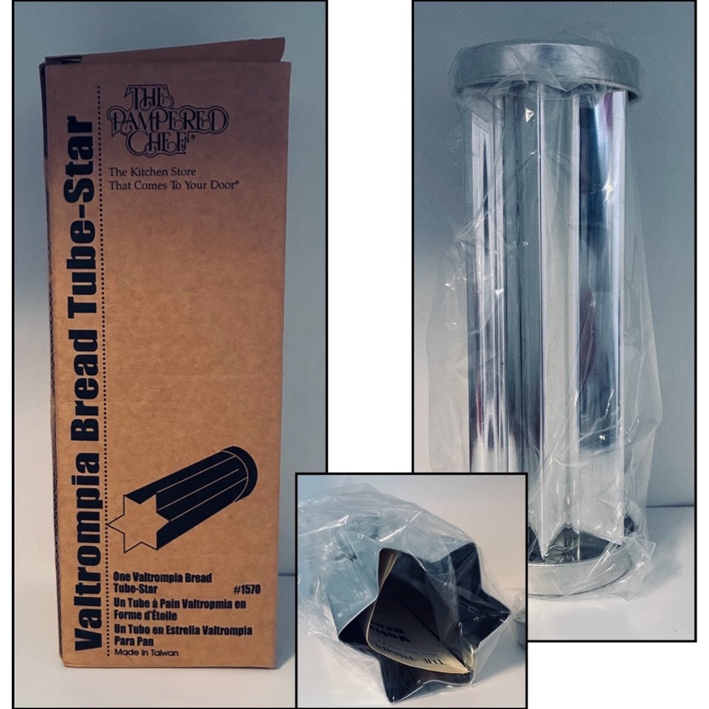 NEW The Pampered Chef Valtrompia Bread Tube-Star #1570, in BOX